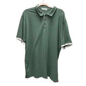 KUYIGO Mens Green Short Sleeve Polo Size 2XL